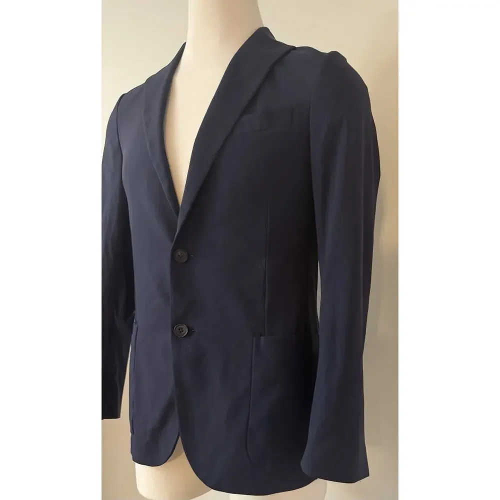 New With Tags Corneliani Navy Blue Stretch Blazer Jacket Size 50R/40R $1595.00